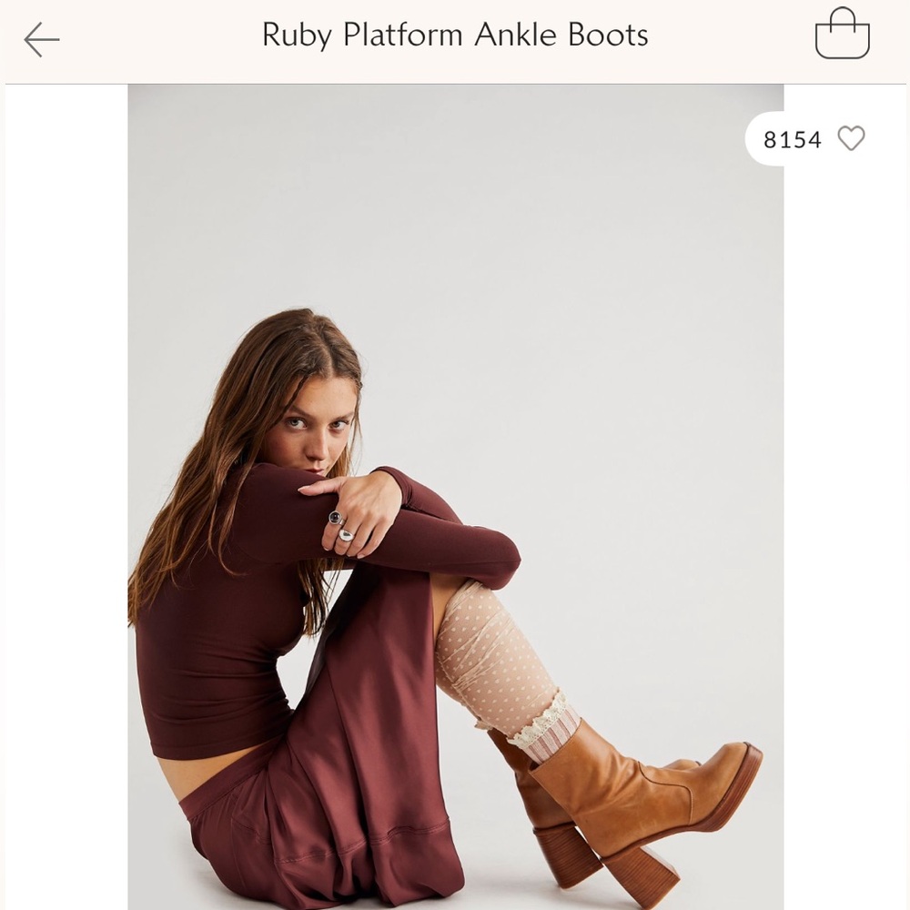 Free People Ruby Platform Ankle Boots